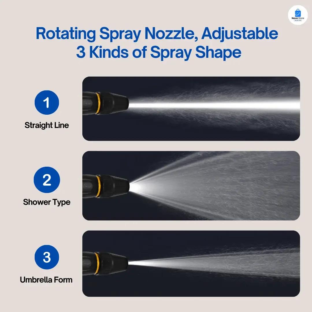 Black water pressure nozzle dimensions and product box