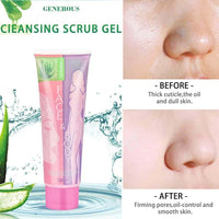 Face and body scrubbing gel 100ml with aloe vera, vitamins and glycerin