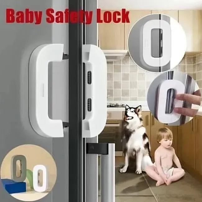 Refrigerator Safety Lock with 3M Adhesive