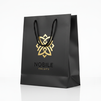 Custom printed cardpaper bag - 45 degree angle
