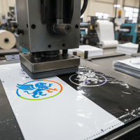 Custom logo printing process on courier flyer bags