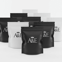 Finished custom branded zip lock bags with logo