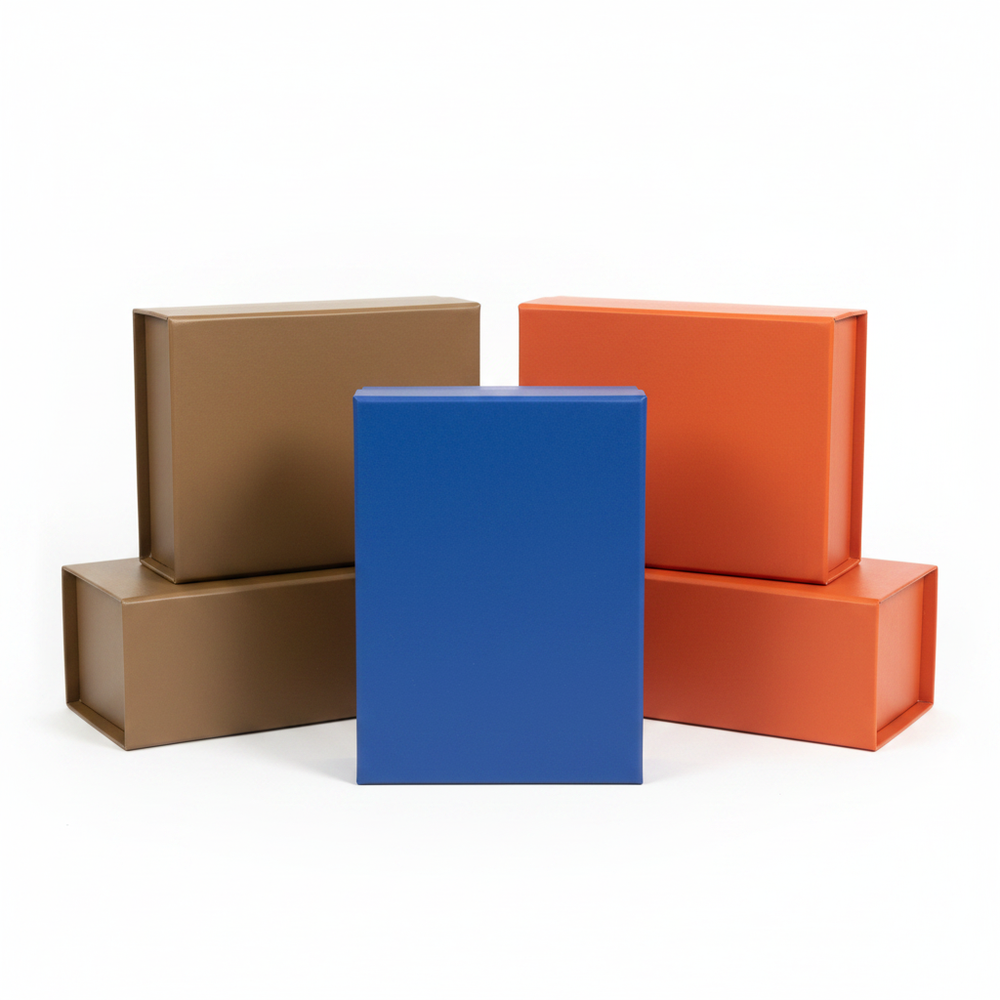 Standard Color Gift Box – Blue, Orange & Brown |30 Pcs | Non-Printed